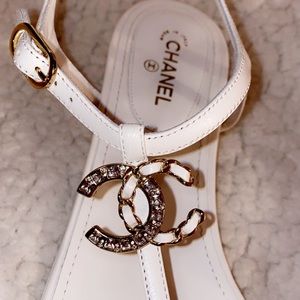 Authentic Chanel thong sandals